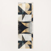 Mid-century-Modern geometrischer Name Yogamatte (Vorderseite)