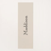Mid-century-Modern geometrischer Name Yogamatte (Rückseite)