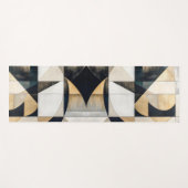 Mid-century-Modern geometrischer Name Yogamatte (Vorderseite (Horizontal))