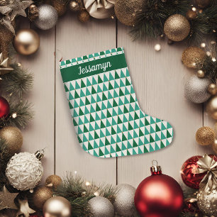 Mid Century Modern Glitzer Star Trek Großer Weihnachtsstrumpf