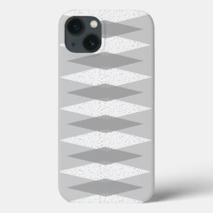 Mid Century Modern Grau Argyle iPhone / iPad Hülle