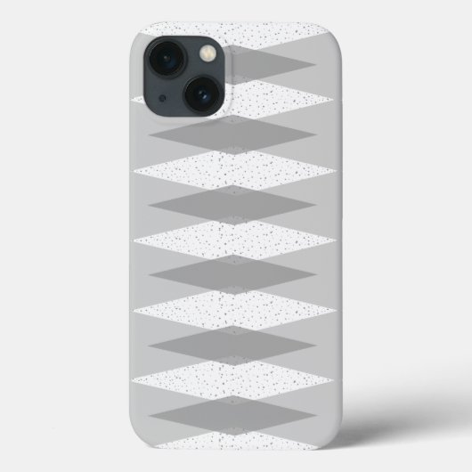 Mid Century Modern Grau Argyle iPhone / iPad Hülle (Rückseite)