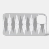 Mid Century Modern Grau Argyle iPhone / iPad Hülle (Rückseite (Horizontal))