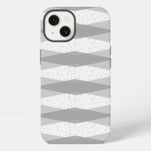 Mid Century Modern Grau Argyle iPhone / iPad Hülle iPhone 13 Hülle