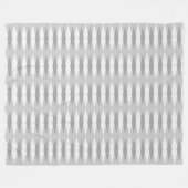 Mid Century Modern Graue Argyle-Plüschdecke Fleecedecke (Vorderseite (Horizontal))