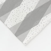Mid Century Modern Graue Argyle-Plüschdecke Fleecedecke (Ecke)