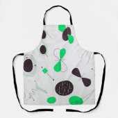 Mid Century Modern Green Physics  Schürze (Vorderseite)