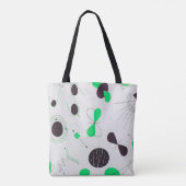 Mid Century Modern Green Physics  Tasche (Rückseite)