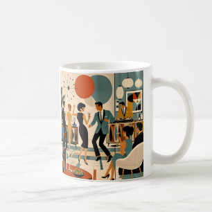 Mid Century Modern Hip Martini Tanzparty Kaffeetasse