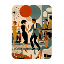 Mid Century Modern Hip Martini Tanzparty