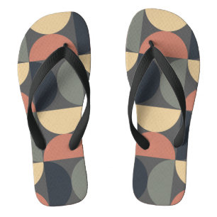 Mid Century Modern Holzkohle Lachs     Badesandalen