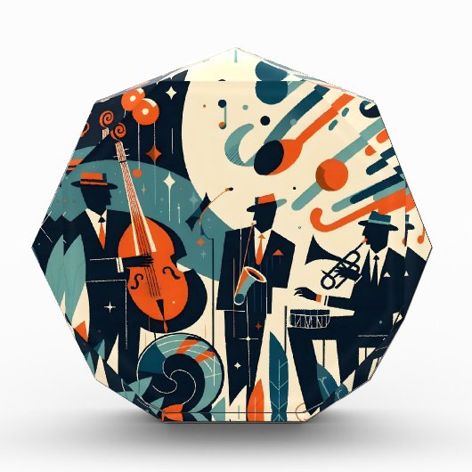 Mid Century Modern Jazz Age Trio Fotoblock (Vorderseite)
