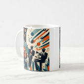 Mid Century Modern Jazz Age Trio Kaffeetasse (Vorderseite Links)