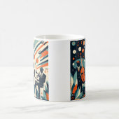 Mid Century Modern Jazz Age Trio Kaffeetasse (Mittel)