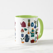 Mid-Century Modern Kitchen Charm Tasse (VorderseiteRechts)