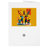 Mid-Century Modern Kitschy Christmas Reindeer  (Hinten)