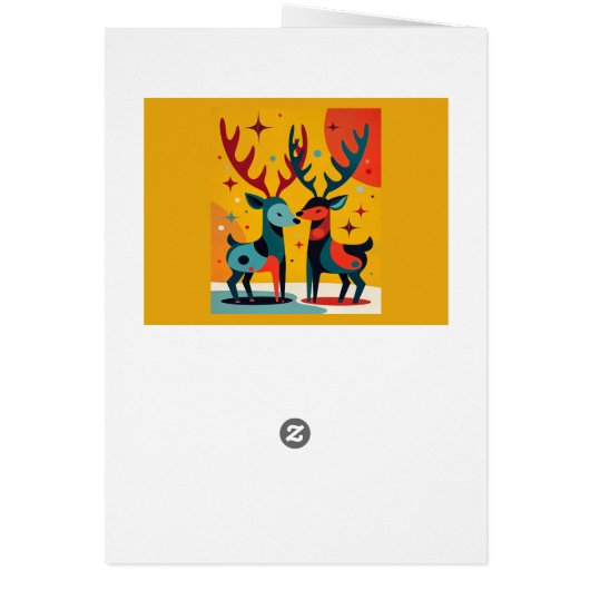 Mid-Century Modern Kitschy Christmas Reindeer  (Hinten)