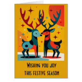 Mid-Century Modern Kitschy Christmas Reindeer  (Vorne)