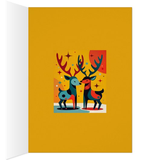 Mid-Century Modern Kitschy Christmas Reindeer  (Innen (Rechts))