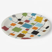 Mid-Century-Modern-Kunst 1.3 Pappteller (Schrägansicht)