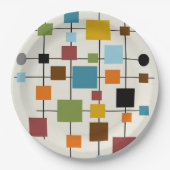 Mid-Century-Modern-Kunst 1.3 Pappteller (Vorderseite)