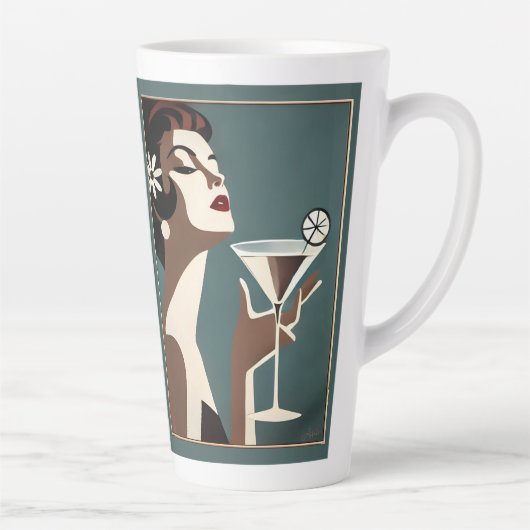 Mid Century Modern Kunst Die Martini-Diva Milchtasse (Rechts)