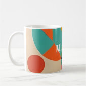 Mid Century Modern Kunst Monogramm oder Name, Geom Kaffeetasse (Links)