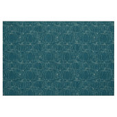 Mid-Century Modern Kürbis Teal Stoff (Fat Quarter (45,7 x 55,9 cm))