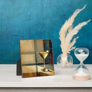 Mid Century Modern Martini in a Moonbeam Fotoplatte