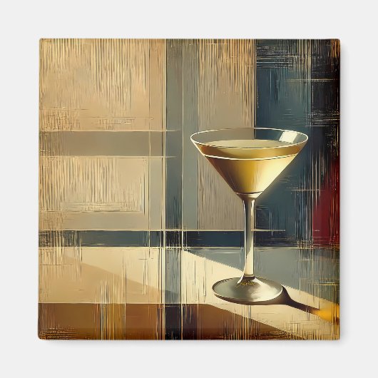 Mid Century Modern Martini in a Moonbeam Magnet (Vorne)