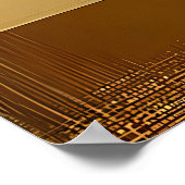 Mid Century Modern Martini in a Moonbeam Poster (Ecke)