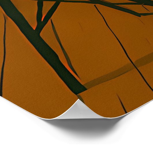 Mid Century Modern Martini Intellectuals Christmas Poster (Ecke)