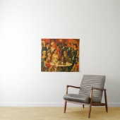 Mid Century Modern Martini Intellectuals Christmas Wandteppich (Beispiel (Horizontal))