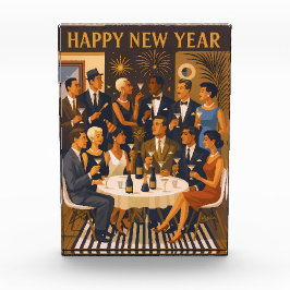 Mid Century Modern Martini Intellectuals New Year Fotoblock