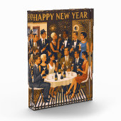 Mid Century Modern Martini Intellectuals New Year Fotoblock (Links)