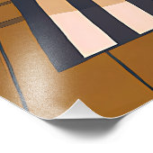 Mid Century Modern Martini Intellectuals New Year Fotodruck (Ecke)