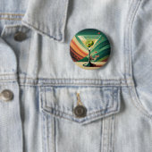 Mid Century Modern Martini Reise Kathedralenblick Button (Beispiel)