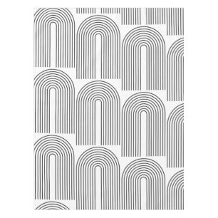Mid Century Modern Minimalist Arch Linien in Schwa Tischdecke