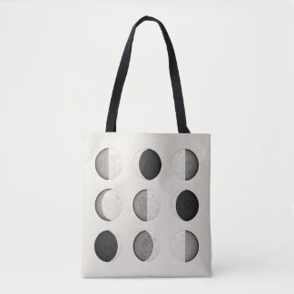 Mid-Century Modern Moon Phases Poster | Bauhaus  Tasche