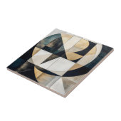 Mid-Century Modern Neutral Gold Circle Geometric Fliese (Seite)