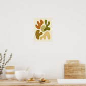 Mid Century Modern Organic Abstraction Poster (Küche)
