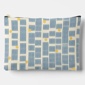 Mid-Century-Modern organische Linien und gelbe Pun Zubehörtasche