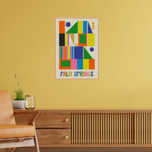 Mid Century Modern Palm Springs Retro-Reise Poster