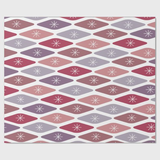 Mid-Century Modern Pattern Geschenkpapier (Flach)