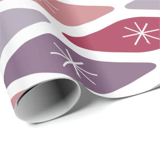 Mid-Century Modern Pattern Geschenkpapier (Rolleneckpunkt)