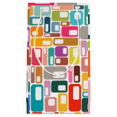 Mid-Century Modern Pattern Kleine Geschenktüte (Vorderseite)