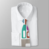 Mid-Century Modern Pattern Krawatte (Gebunden)