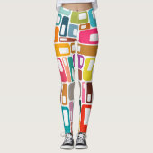 Mid-Century Modern Pattern Leggings (Vorderseite)