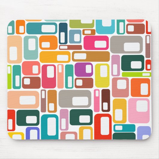 Mid-Century Modern Pattern Mousepad (Vorne)