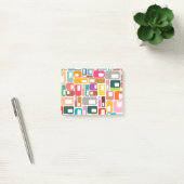 Mid-Century Modern Pattern Post-it Klebezettel (Büro)